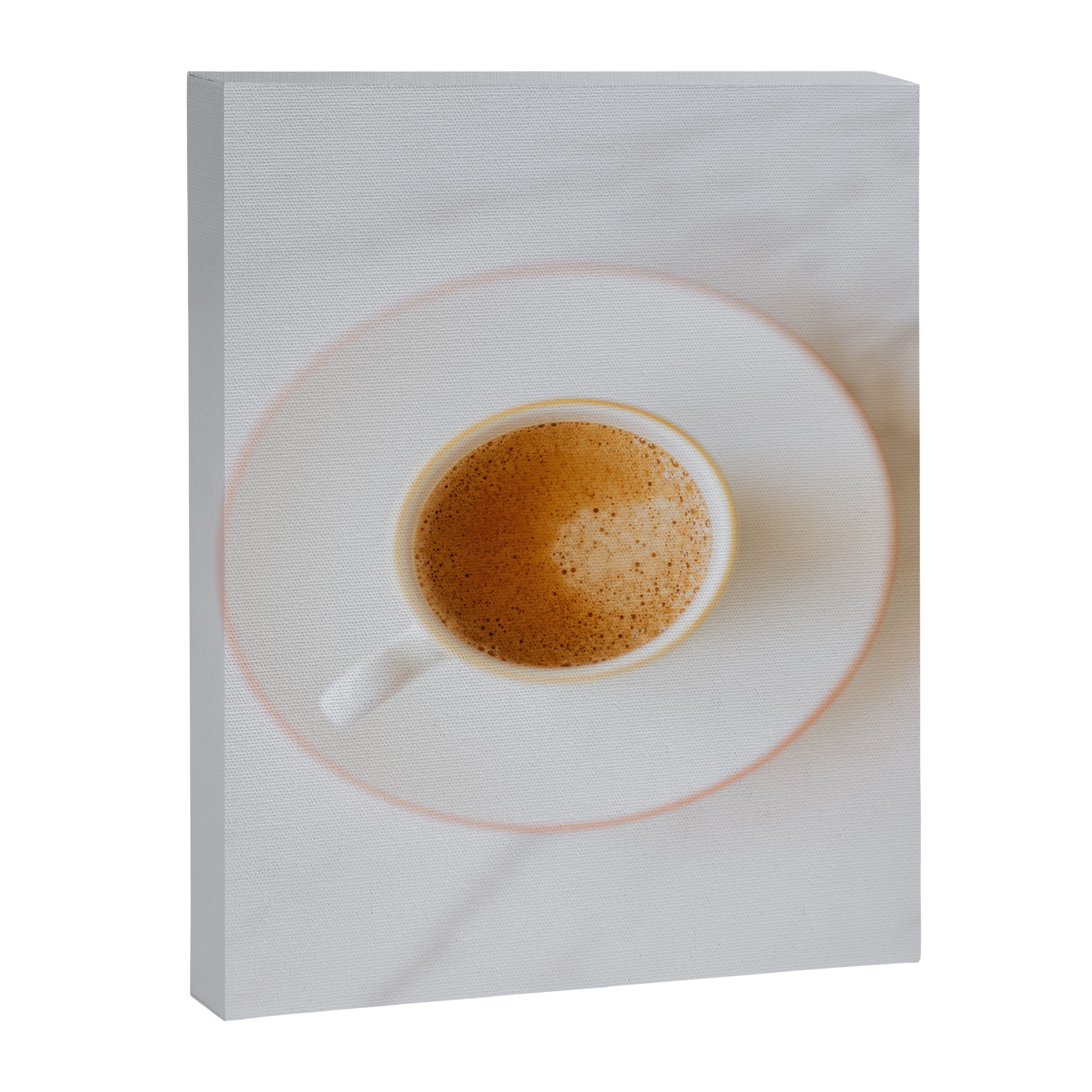 Latte, White Marble Canvas Print Gallery Image 6