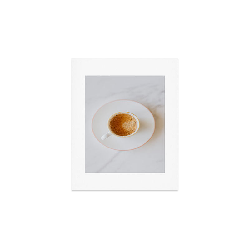 Latte, White Marble Art Print Gallery Image 1