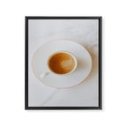 Latte, White Marble Framed Canvas Print Gallery Image 6