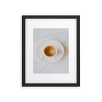 Latte, White Marble Framed Art Print Gallery Image 4