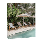 Miami Beach, Florida, Poolside Palm Trees Canvas Print Gallery Image 6
