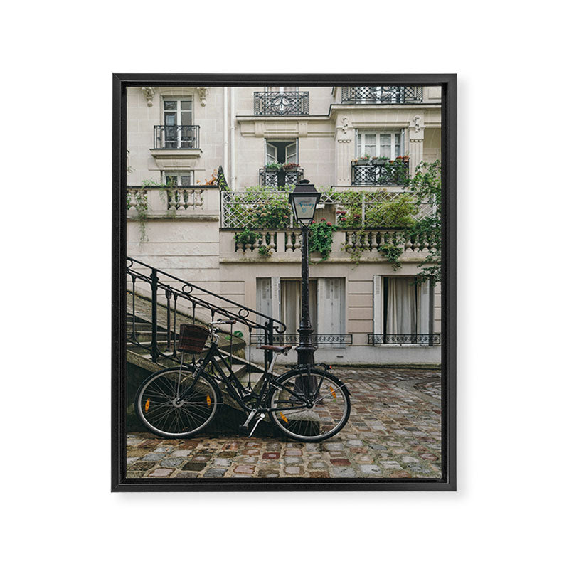 Montmartre, Paris, France, Bicycle Boulevard Framed Canvas Print Gallery Image 6
