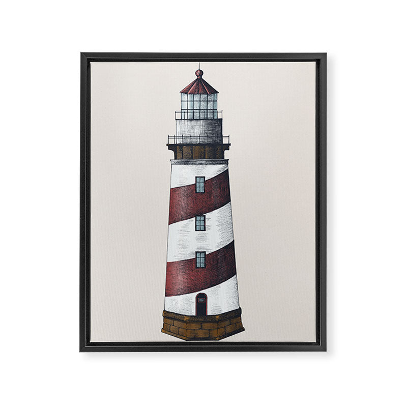 Nautical Light House Framed Canvas Print Gallery Image 8