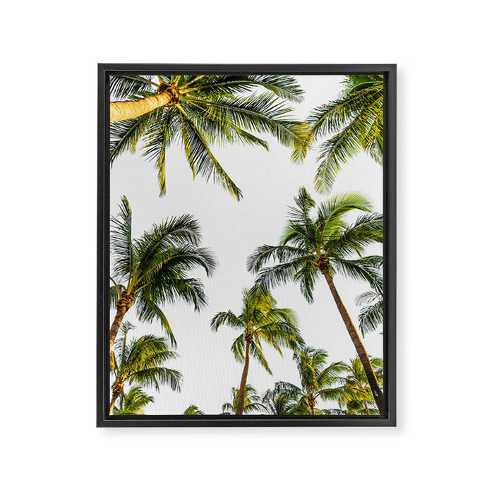 Palm Trees Framed Canvas Print Gallery Image 1