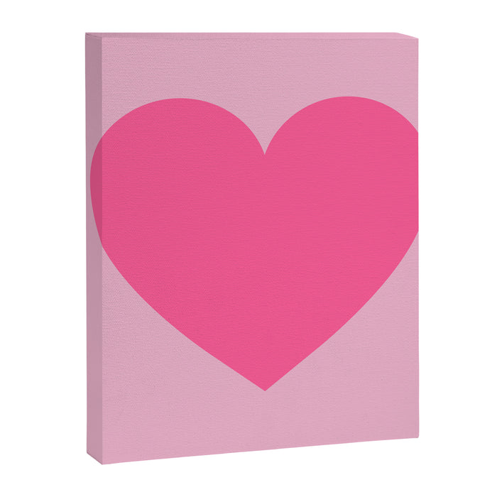 Pink Heart Canvas Print Gallery Image 1