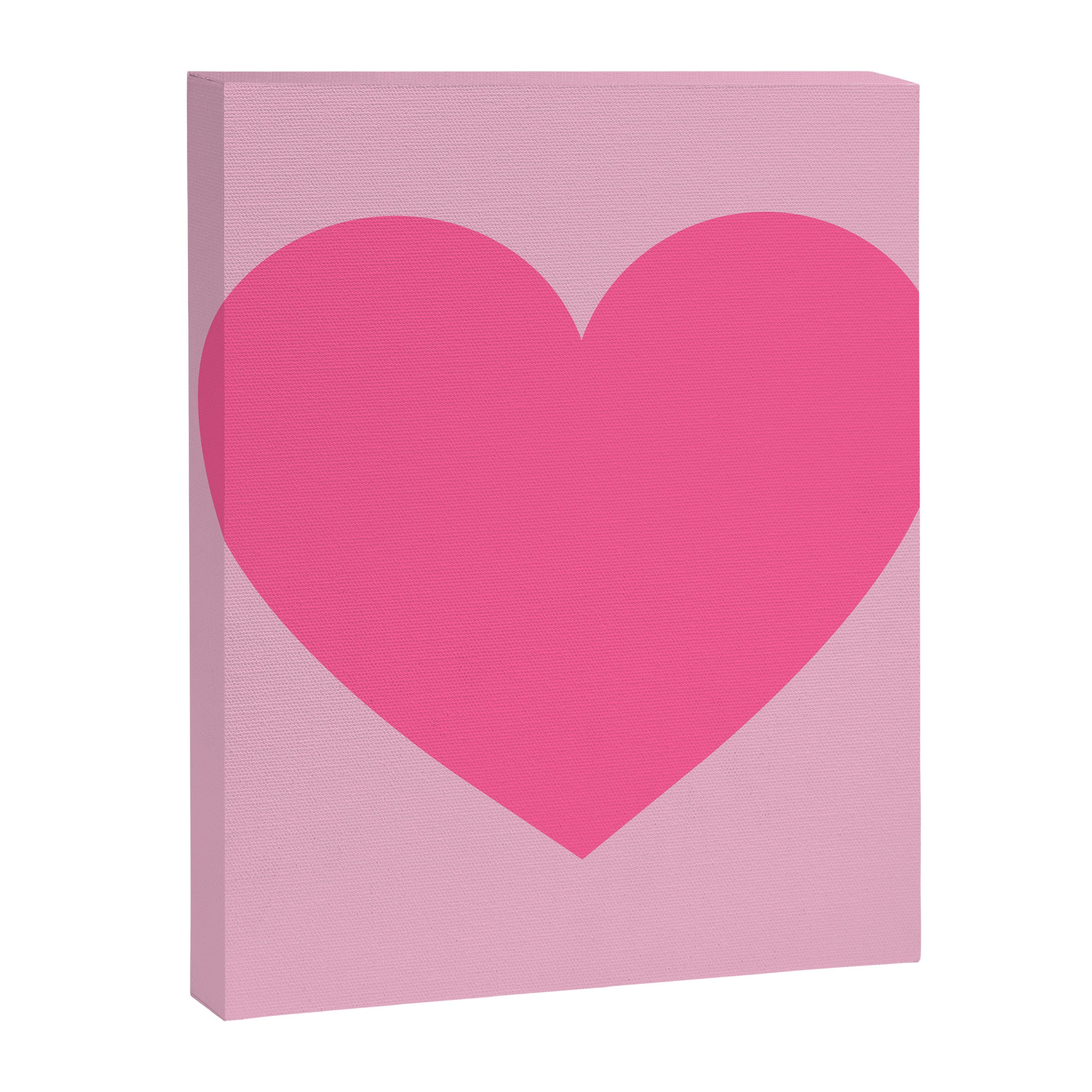 Pink Heart Canvas Print Gallery Image 8