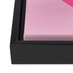 Pink Heart Framed Canvas Print Gallery Image 3
