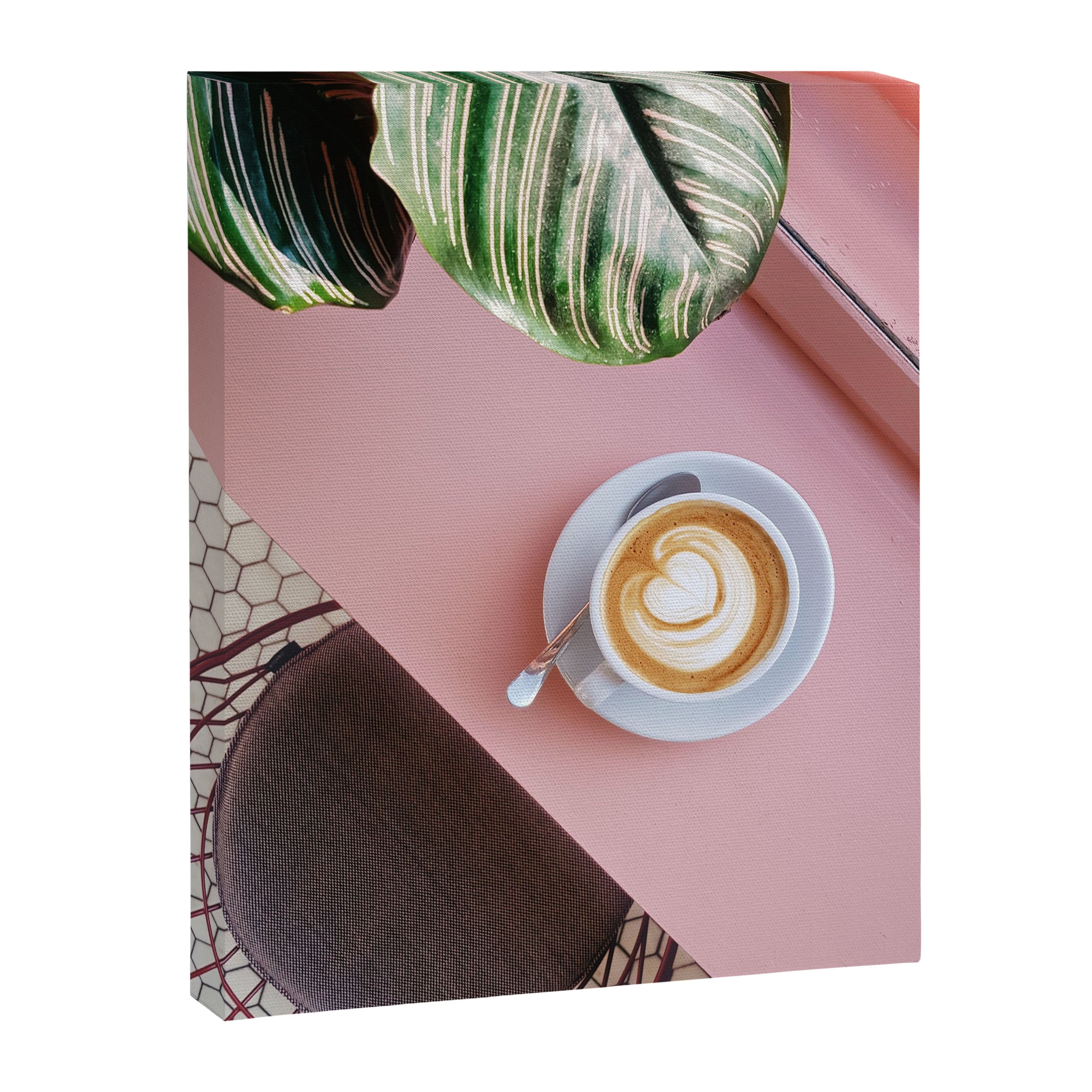 Pink Latte Coffee Shop Canvas Print Gallery Image 6