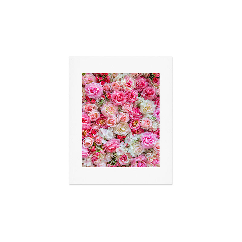Pink & Red Roses Art Print Gallery Image 1