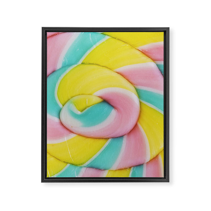 Rainbow Lollipop Framed Canvas Print Gallery Image 1