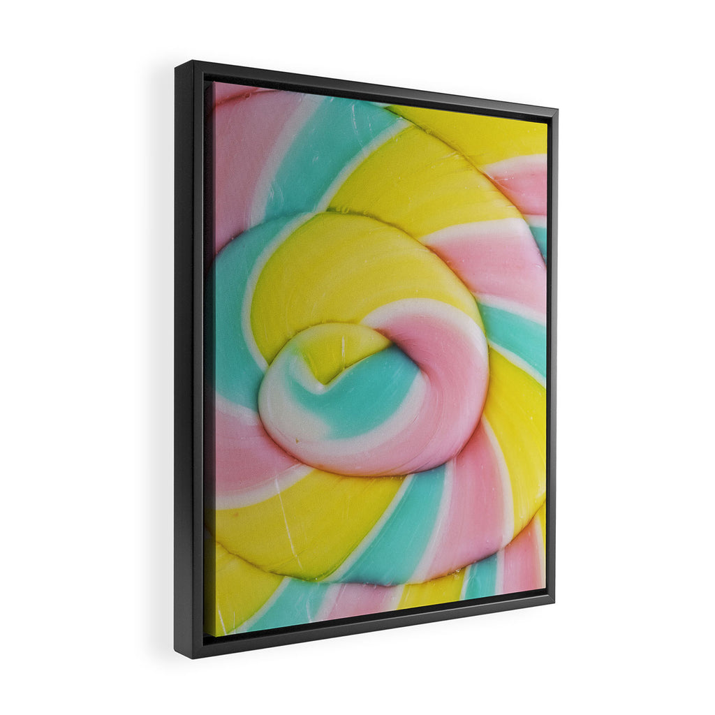 Rainbow Lollipop Framed Canvas Print Gallery Image 2