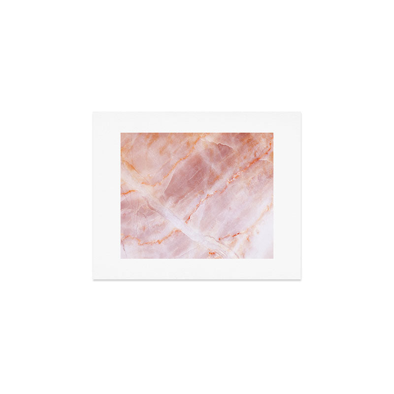 Rose Quartz Pink Marble Art Print Gallery Image 1
