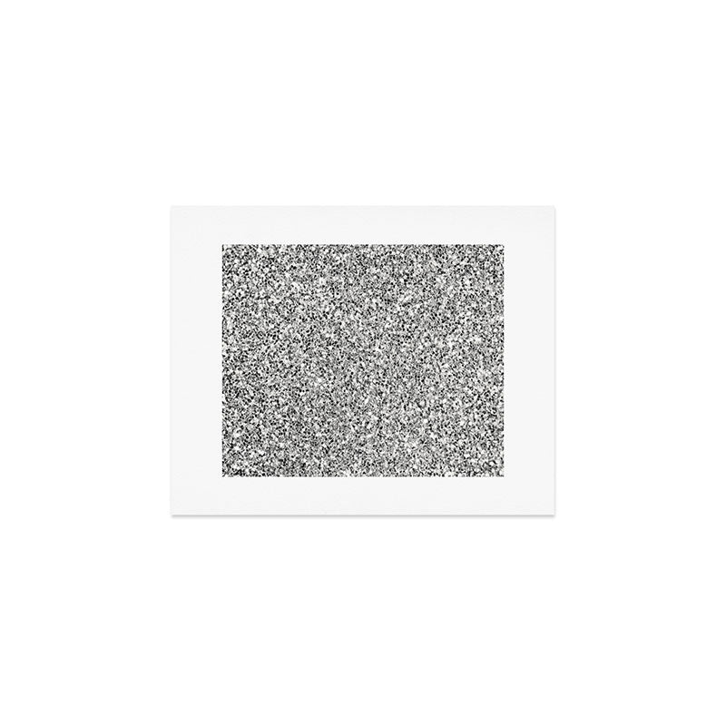 Silver Glitter Art Print Gallery Image 1