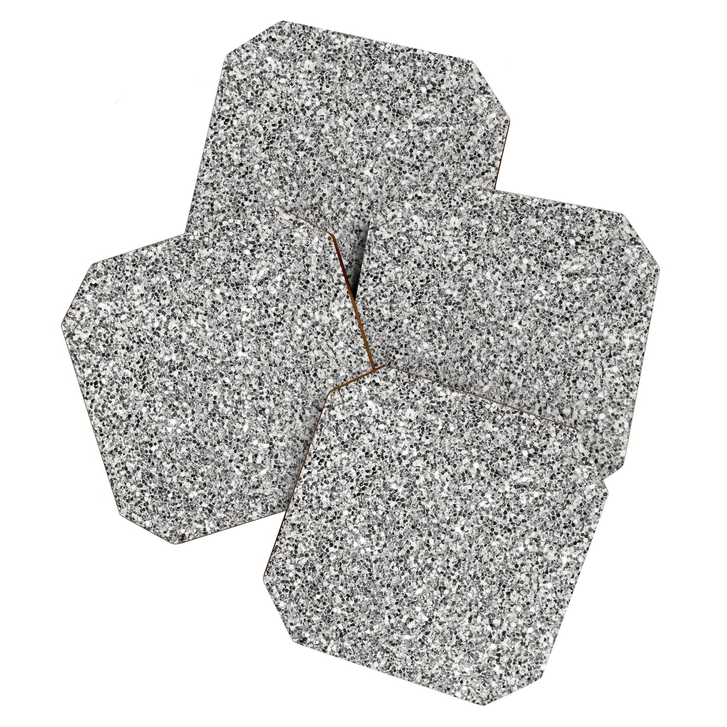 Silver Glitter Coaster Gallery Image 1