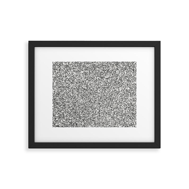 Silver Glitter Framed Art Print Gallery Image 5