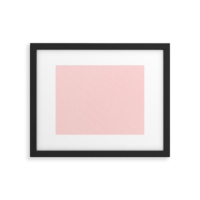 Solid Blush Pink Framed Art Print Gallery Image 1