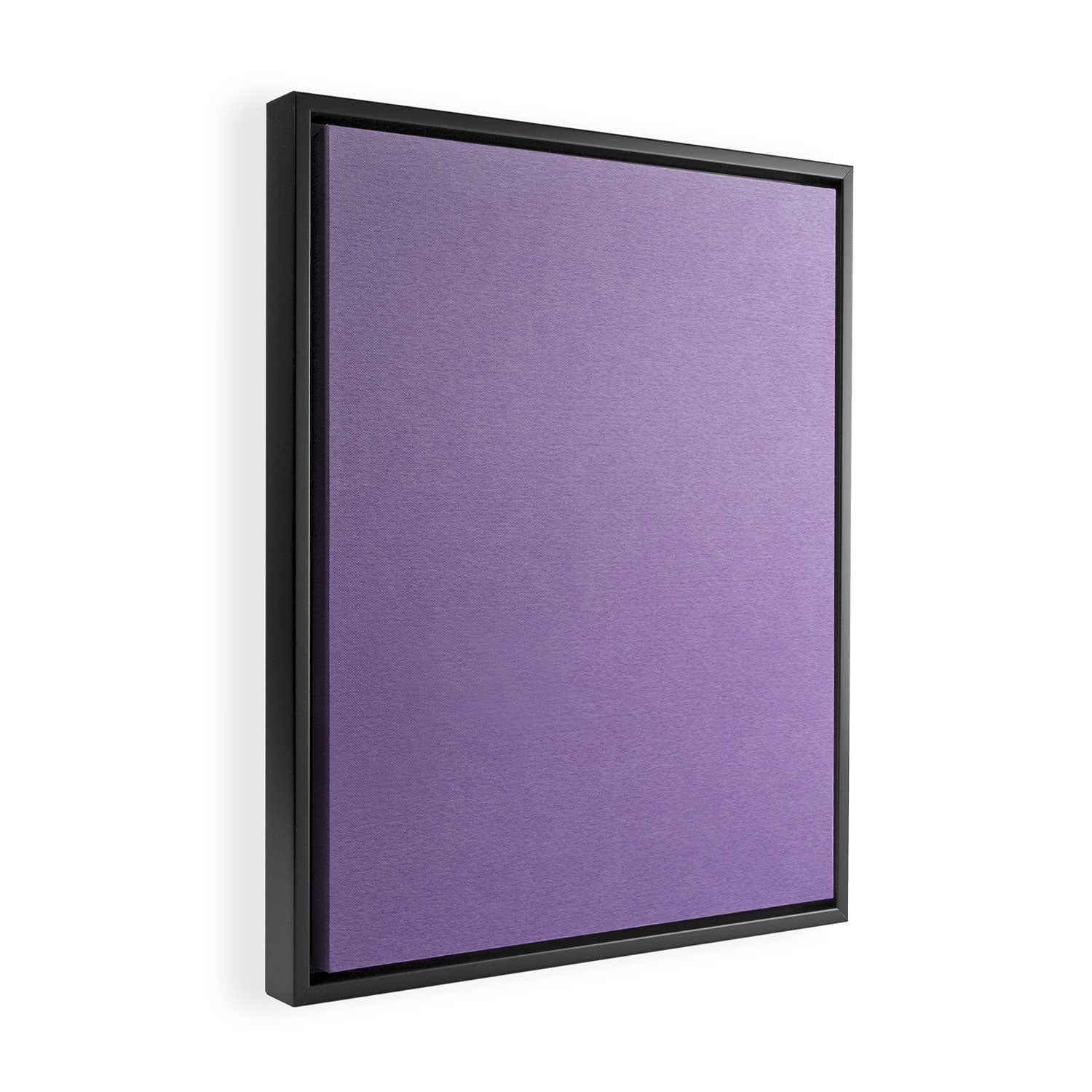Solid Light Purple Framed Canvas Print Gallery Image 2