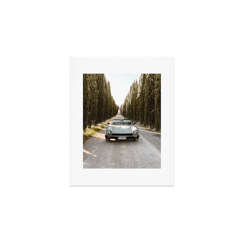 Tuscany, Italy, Retro Convertible Art Print Gallery Image 1