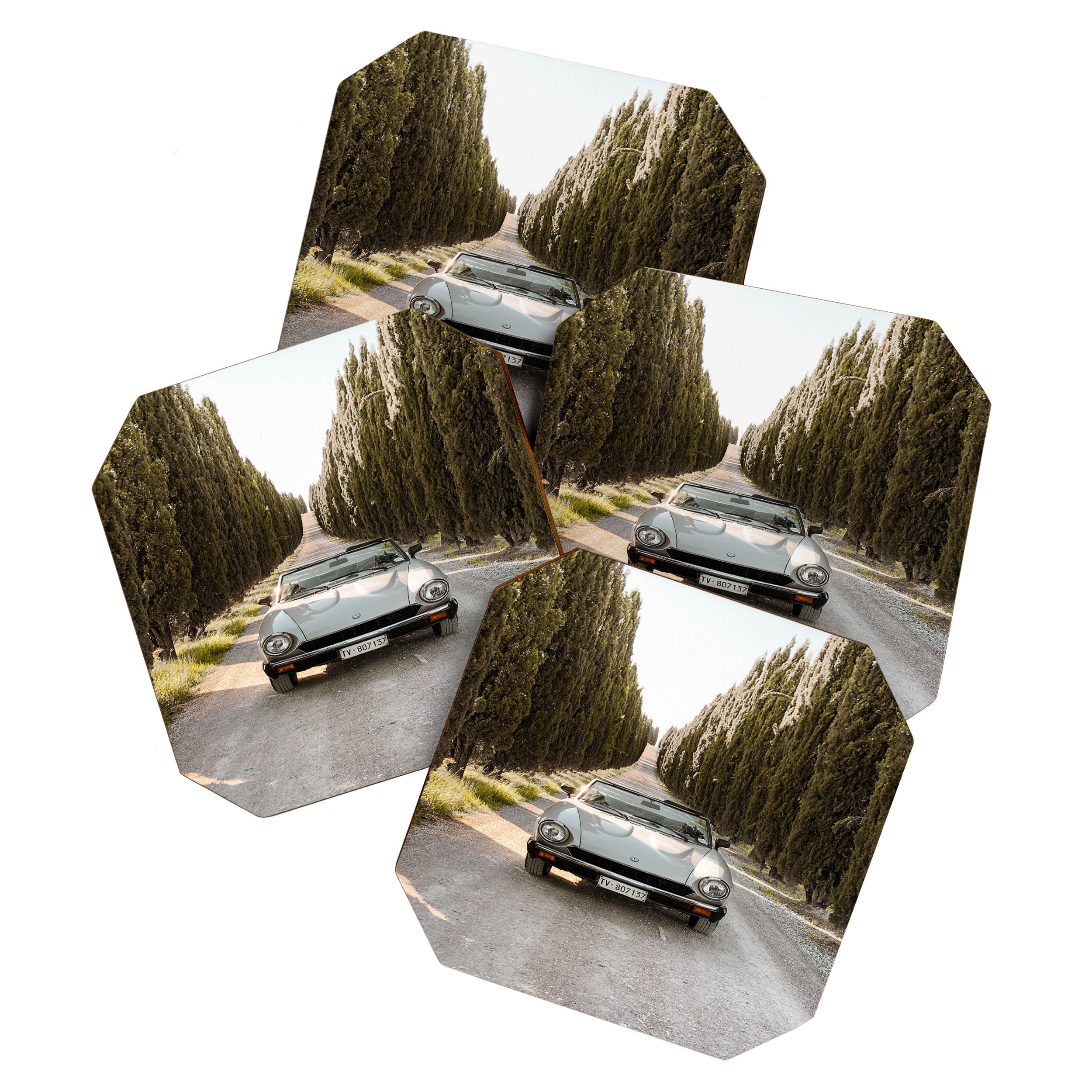 Tuscany, Italy, Retro Convertible Coaster Gallery Image 1