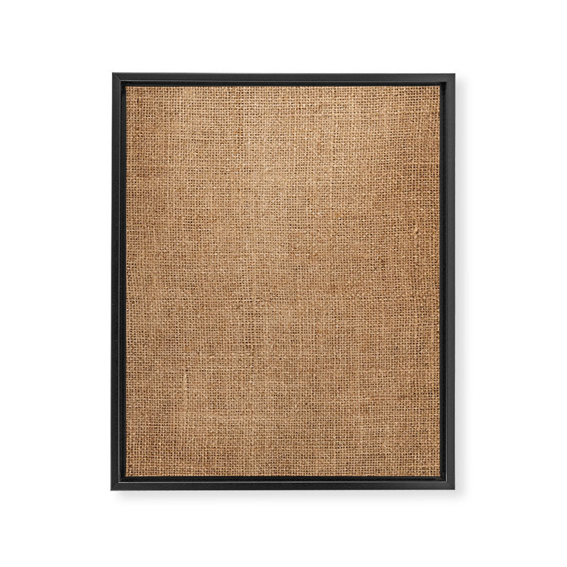 Burlap Fabric 2.0 Framed Canvas Print Gallery Image 6