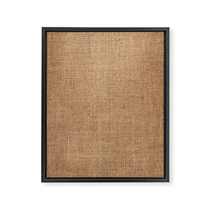 Burlap Fabric 2.0 Framed Canvas Print Gallery Image 1