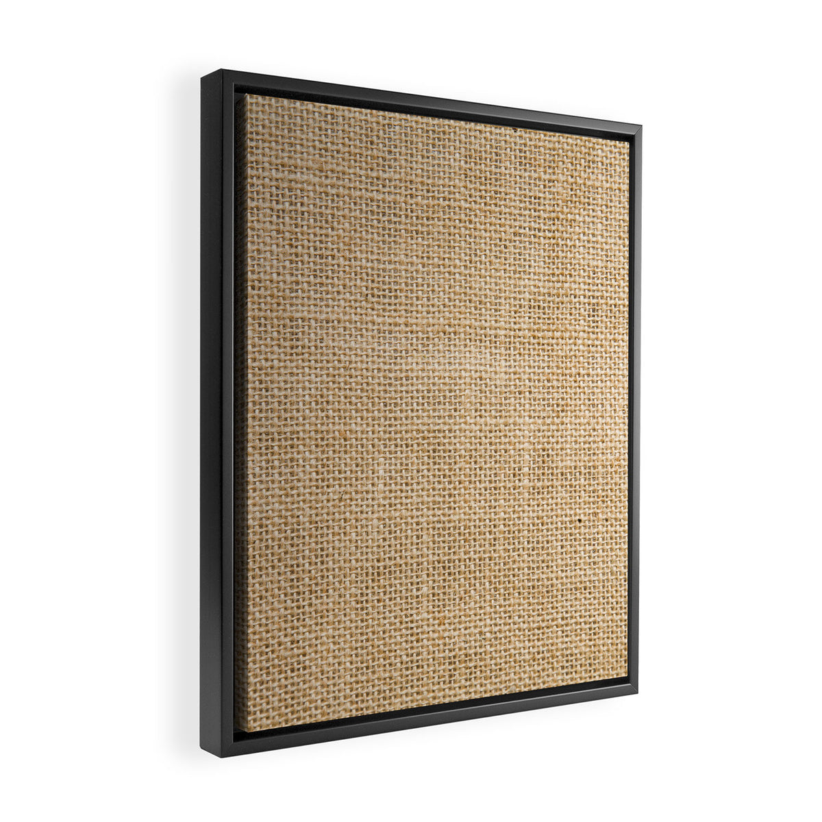 Burlap Fabric Framed Canvas Print Gallery Image 2