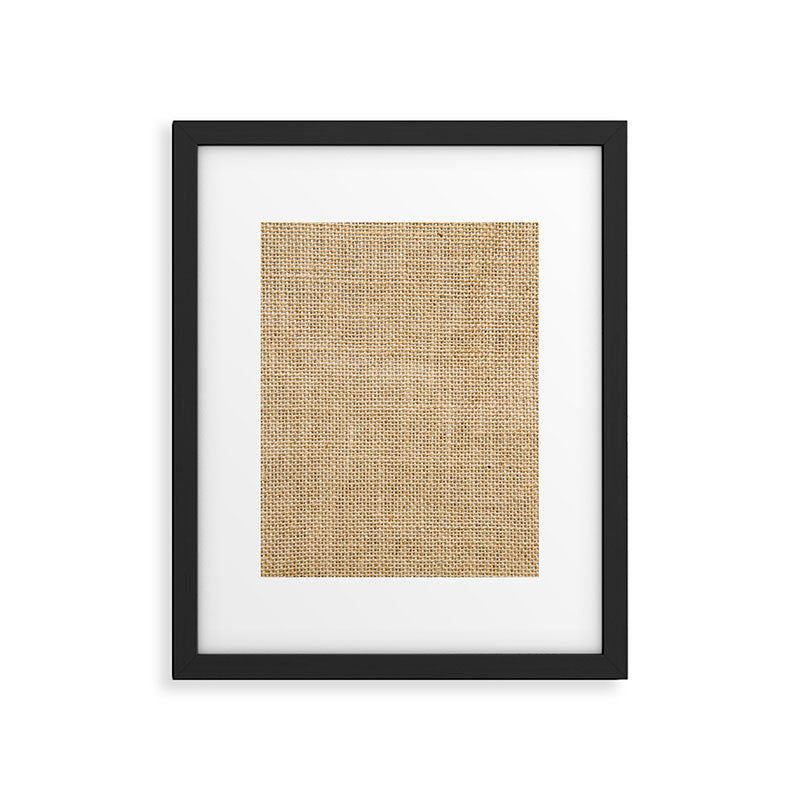 Burlap Fabric Framed Art Print Gallery Image 6