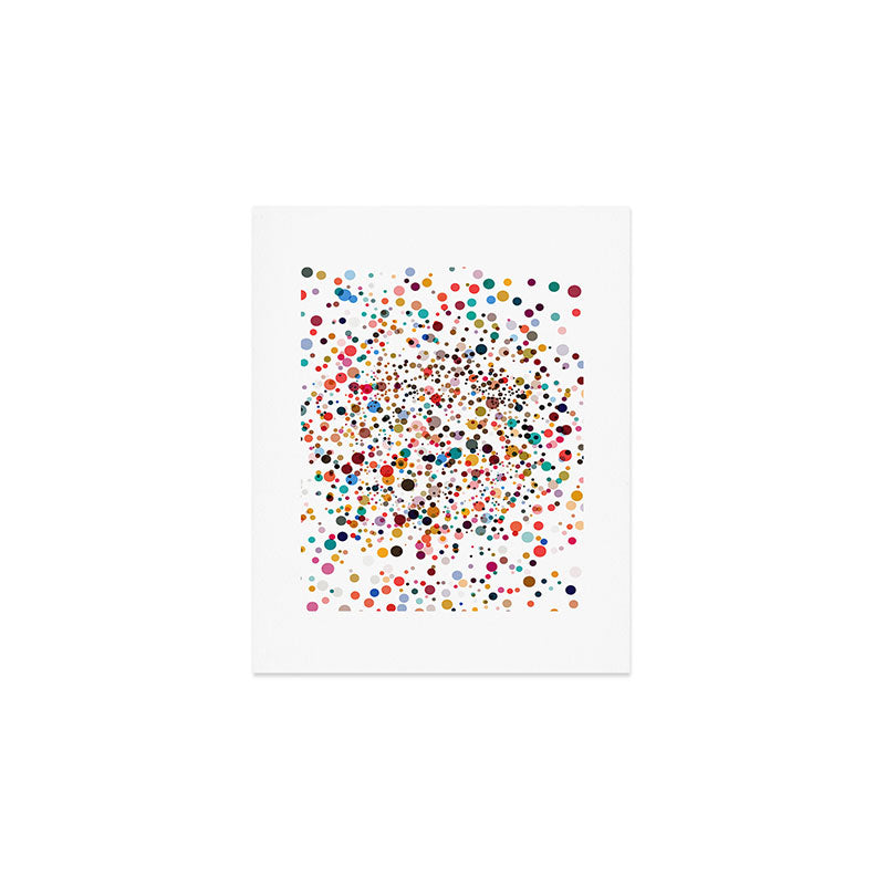 Colorful Splatter Confetti #3 Art Print Gallery Image 1