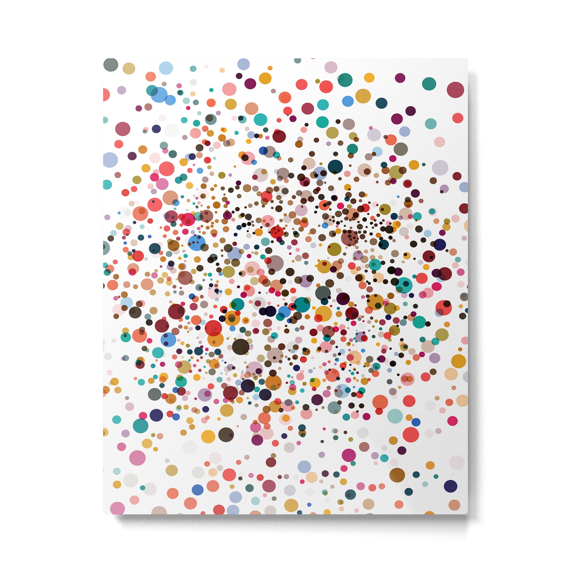 Colorful Splatter Confetti #3 Metal Print Gallery Image 6
