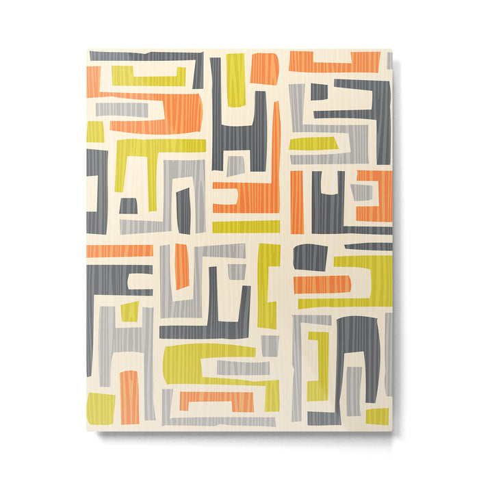 Mid Century Modern 58.1 Metal Print Gallery Image 1
