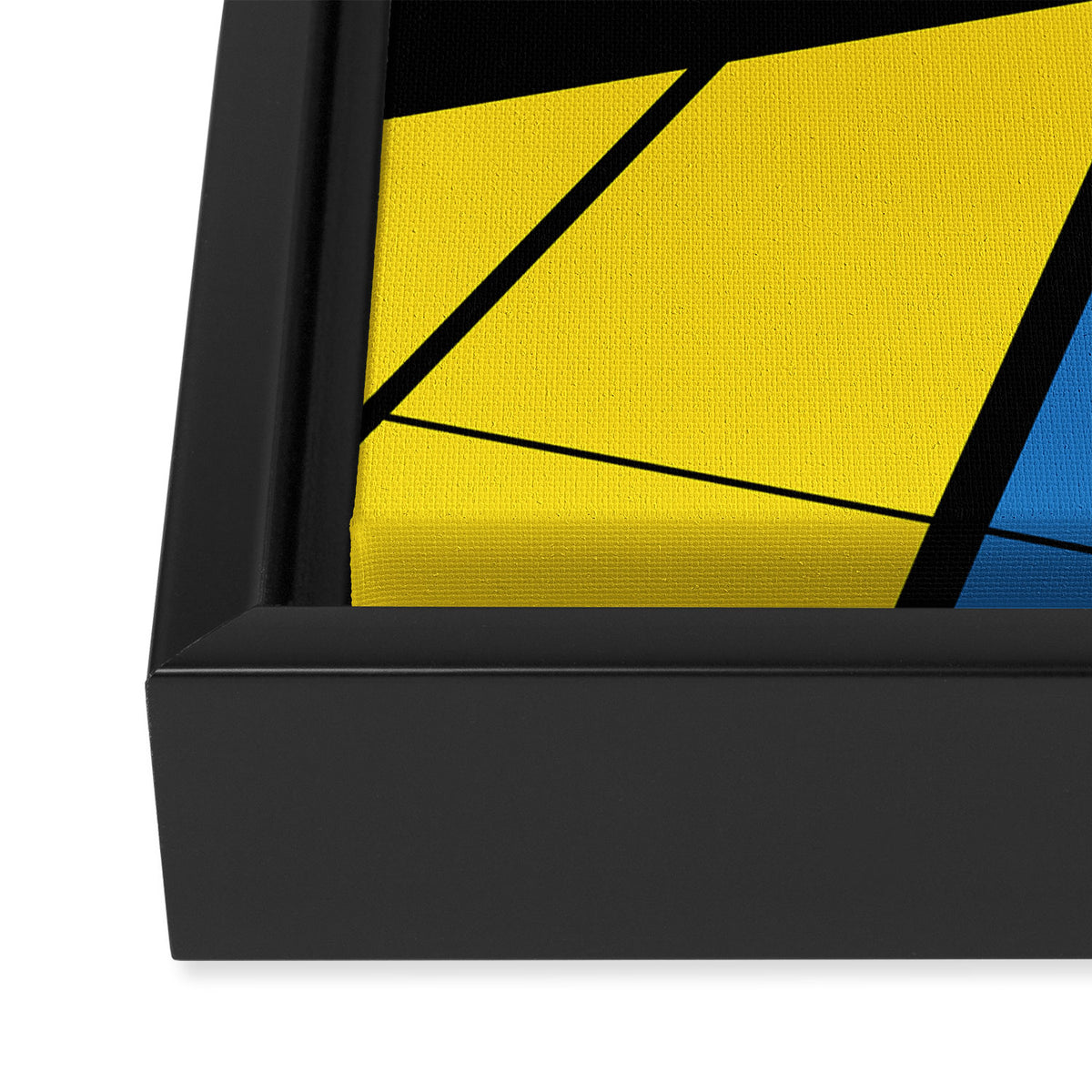 Mondrian Art Framed Canvas Print Gallery Image 3