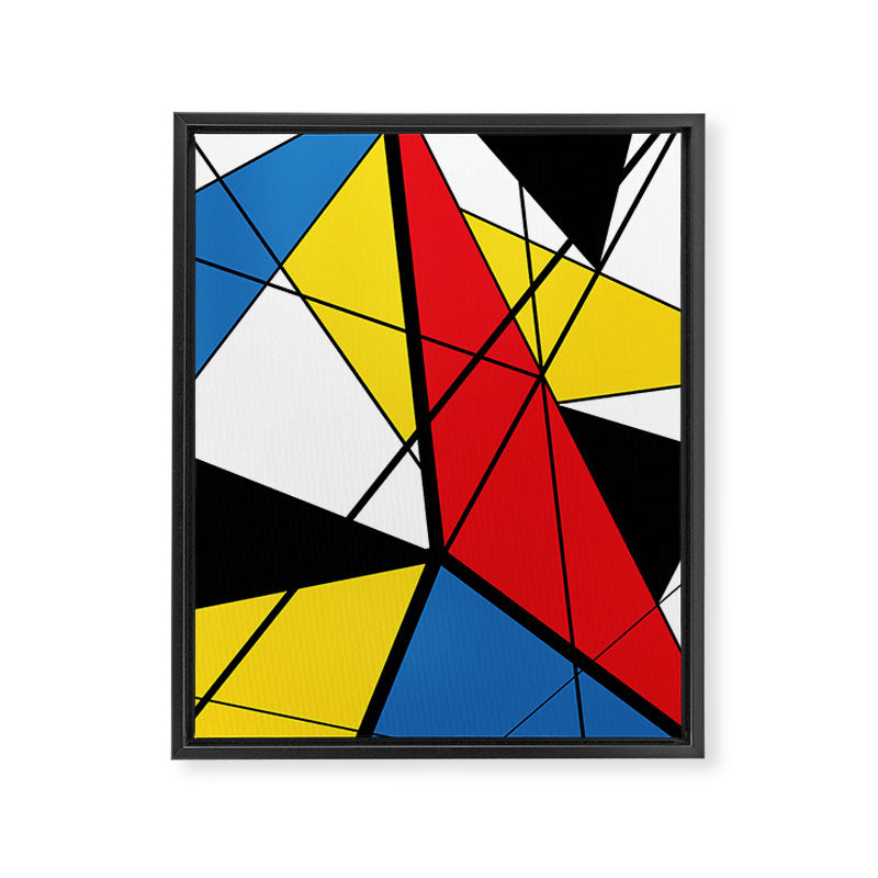 Mondrian Art Framed Canvas Print Gallery Image 6