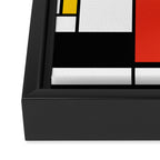 Mondrian De Stijl Modern Art Framed Canvas Print Gallery Image 3