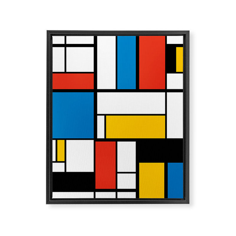 Mondrian De Stijl Modern Art Framed Canvas Print Gallery Image 8