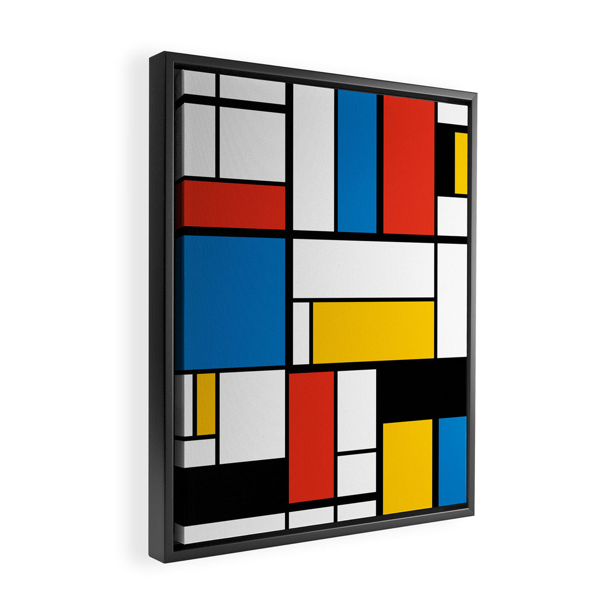 Mondrian De Stijl Modern Art Framed Canvas Print Gallery Image 2