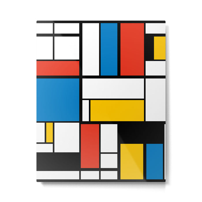 Mondrian De Stijl Modern Art Metal Print Gallery Image 1