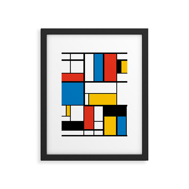 Mondrian De Stijl Modern Art Framed Art Print Gallery Image 6