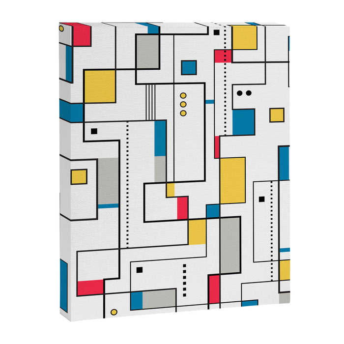 New Mondrian Design Canvas Print Gallery Image 1