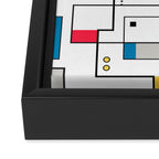 New Mondrian Design Framed Canvas Print Gallery Image 3