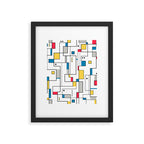 New Mondrian Design Framed Art Print Gallery Image 6