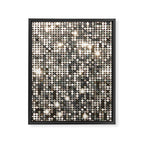 Silver Metallic Glitter sequins Framed Canvas Print Gallery Image 6