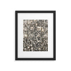 Silver Metallic Glitter sequins Framed Art Print Gallery Image 5