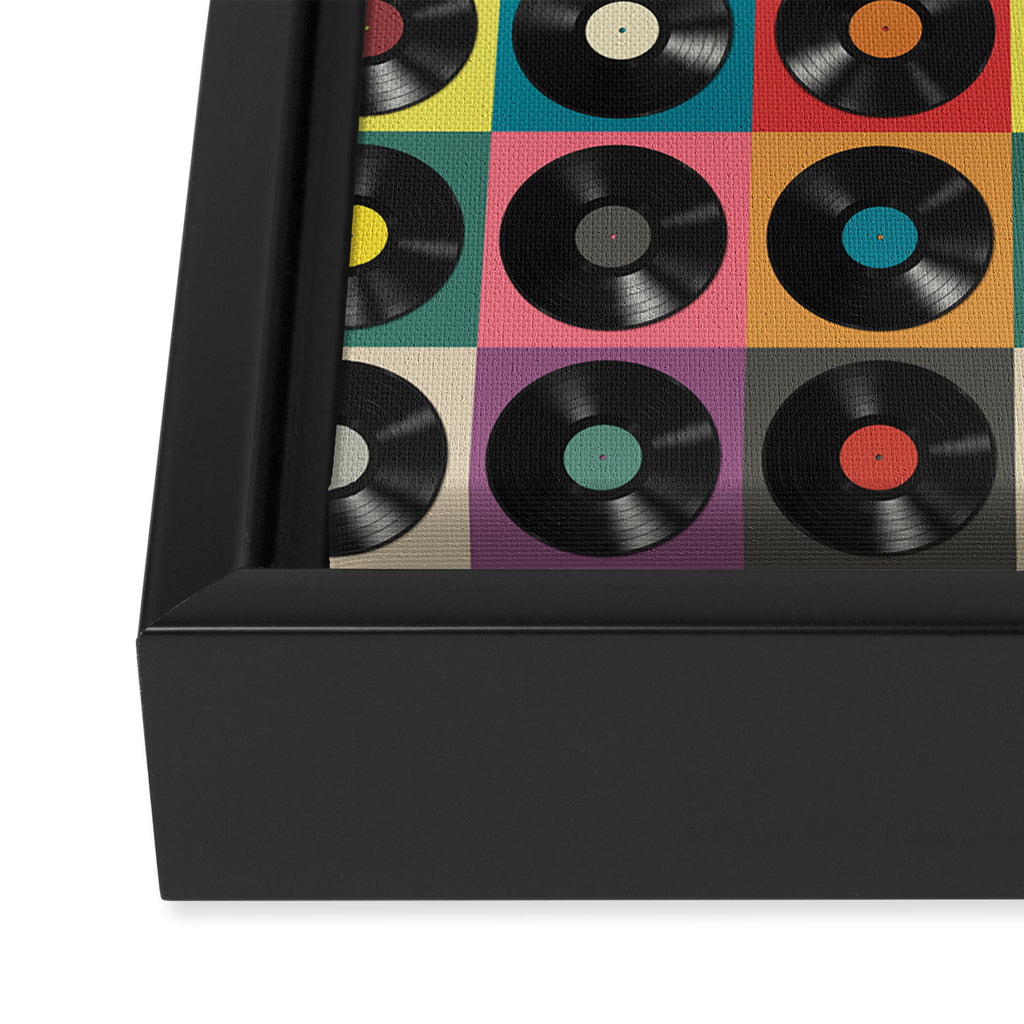 Vinyl Record Framed Canvas Print Gallery Image 3