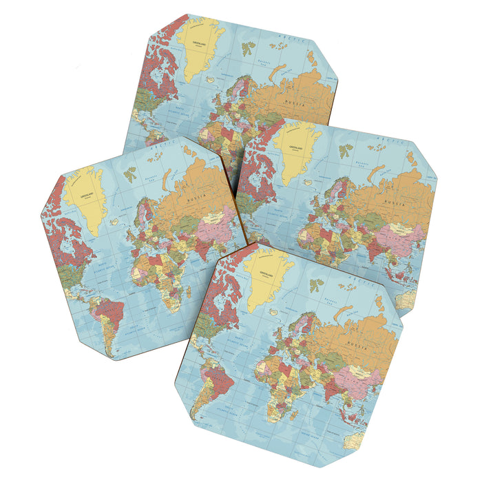 World Map Coaster Gallery Image 1