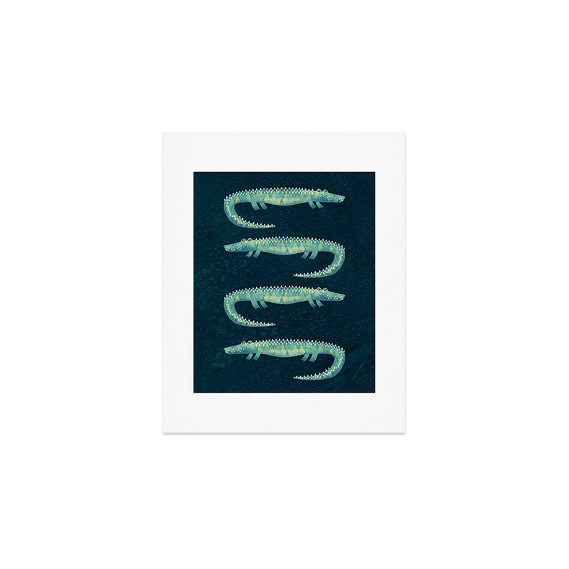 Alligator - or maybe Crocodile Art Print Gallery Image 1