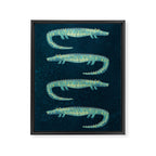 Alligator - or maybe Crocodile Framed Canvas Print Gallery Image 8