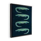 Alligator - or maybe Crocodile Framed Canvas Print Gallery Image 2