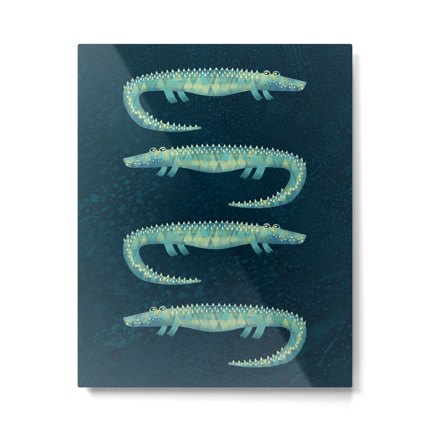 Alligator - or maybe Crocodile Metal Print Gallery Image 6
