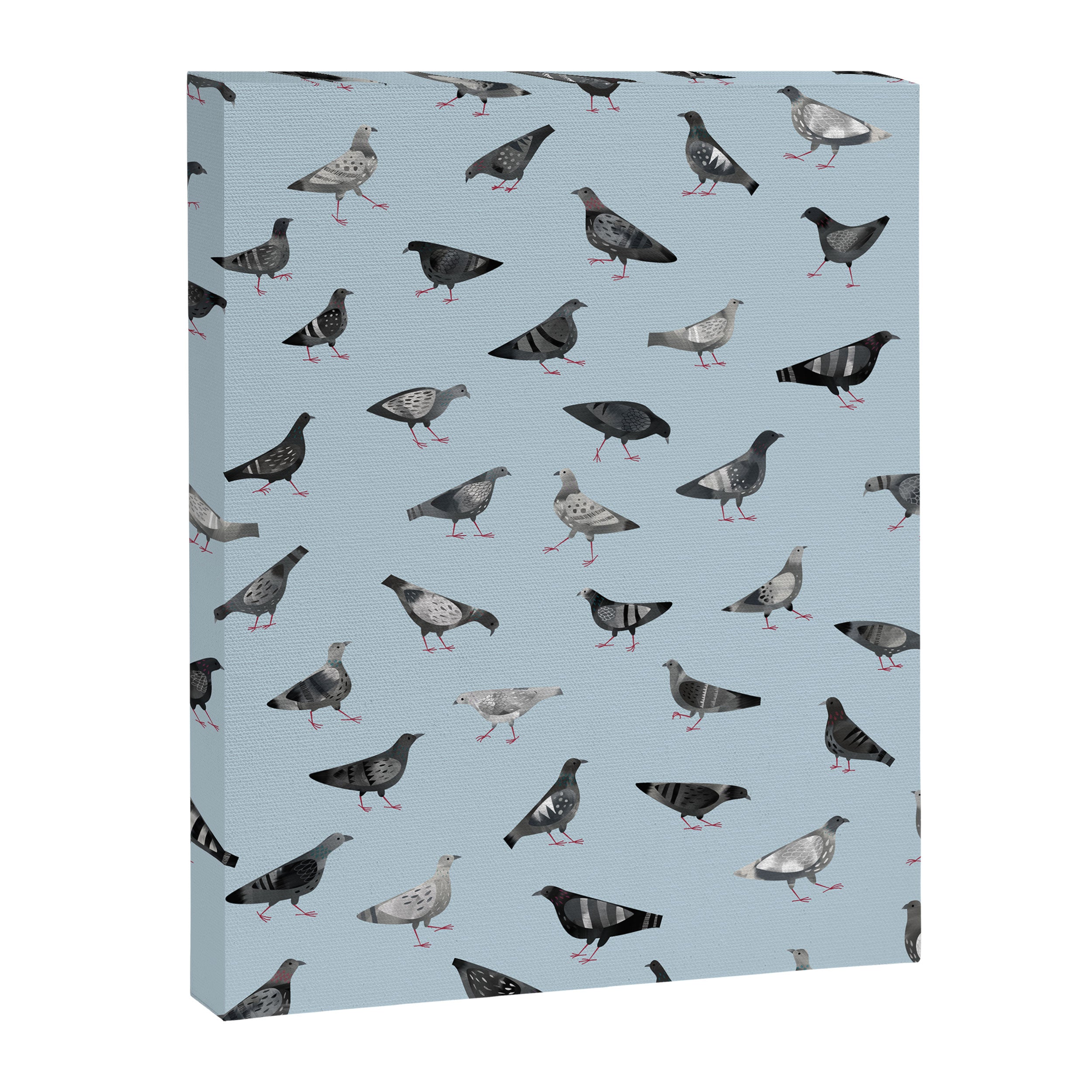 Pigeons Doing Pigeon Things Canvas Print Gallery Image 8