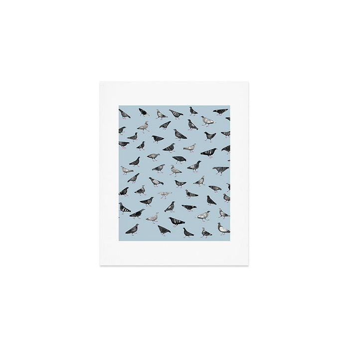 Pigeons Doing Pigeon Things Art Print Gallery Image 1